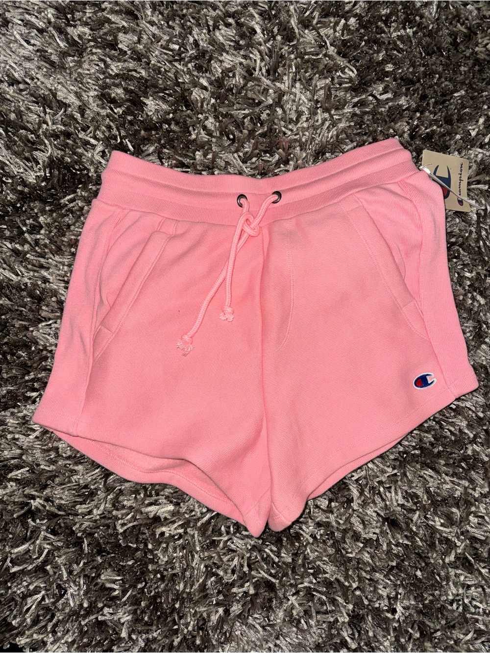 Champion Pink Women's Terry Drawstring Athletic Shorts XS